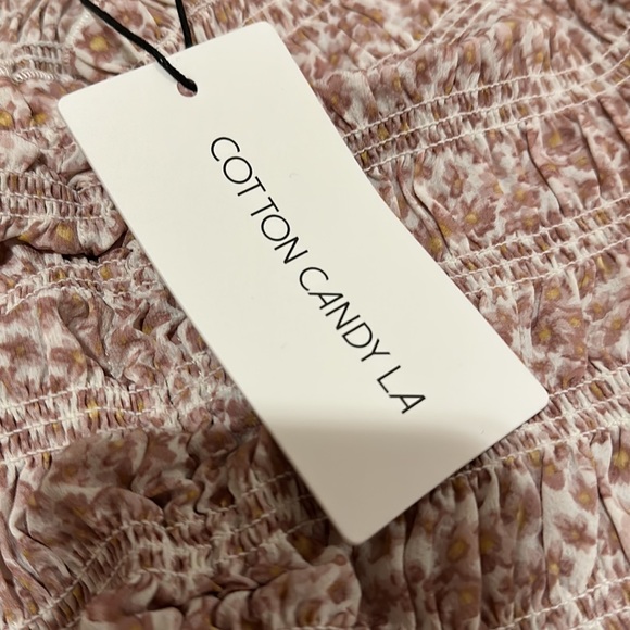 Cotton Candy LA ditzy floral pink blouse - Picture 4 of 5